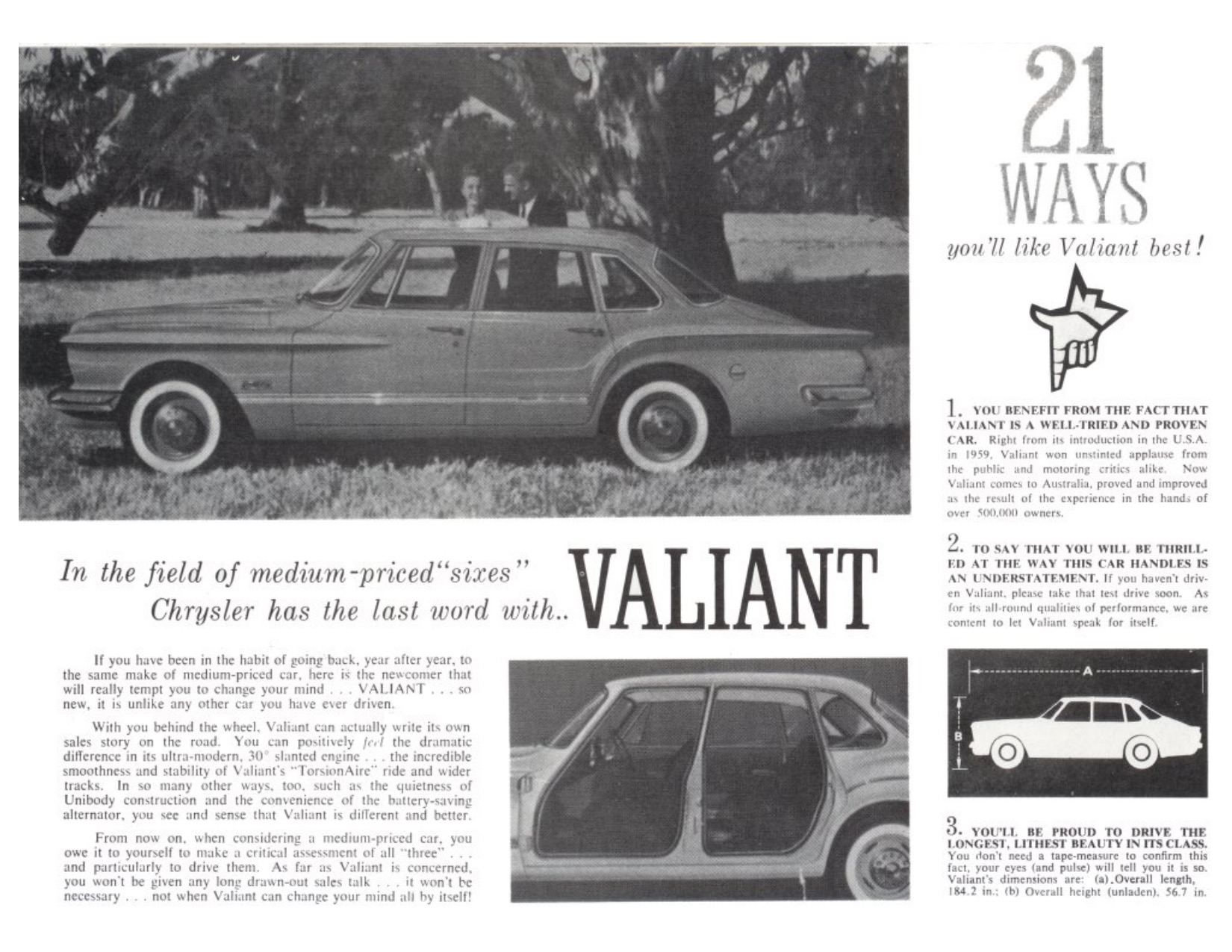 1962 Chrysler S Series Valiant Brochure Page 2